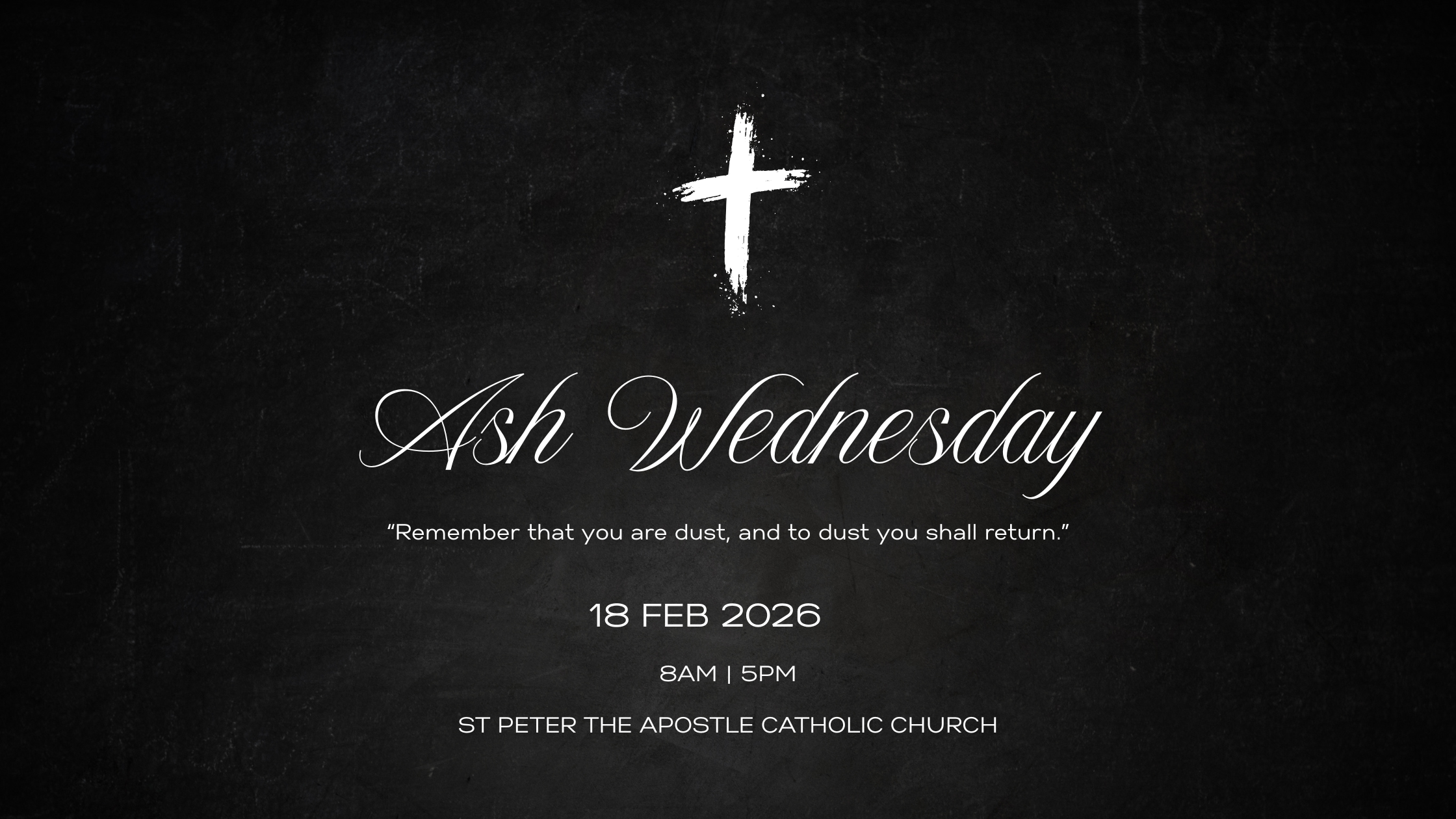 Ash Wednesday Mass Times | February 18 | St. Peter the Apostle carthage tn